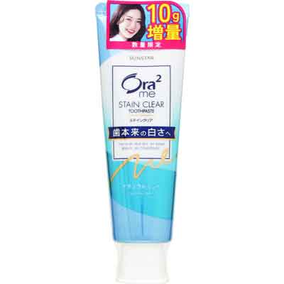 サンスター　オーラツーミーステインクリア　ナチュラルミント増量　140ｇ