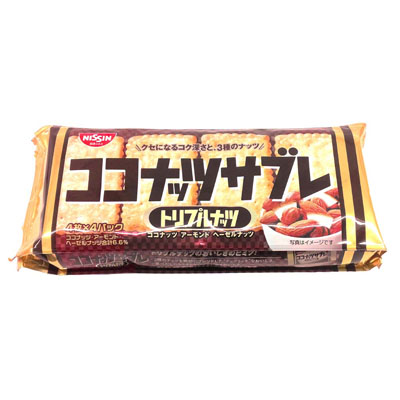 シスコ ココナッツサブレ トリプルナッツ 4枚×4パック