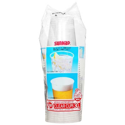 サンナップ　クリアカップ　２７５ｍｌ×３０個入