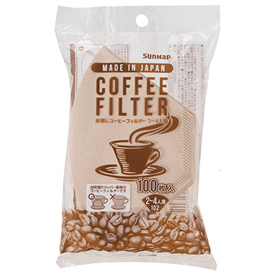 サンナップ　コーヒーフィルター未晒し　１００枚入