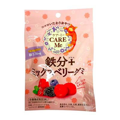 クリート　ケアミー　鉄分＋ミックスベリーグミ　４０ｇ