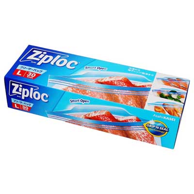 旭化成　ジップロック　フリーザーバッグL　30枚