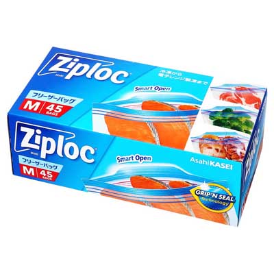 旭化成　ジップロック　フリーザーバッグM　45枚