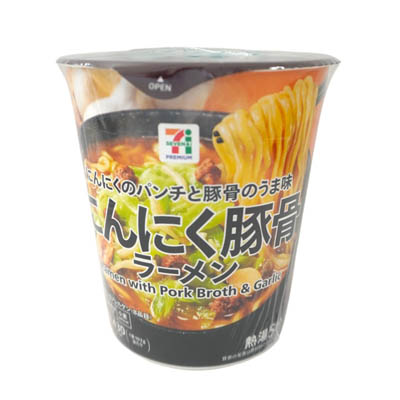 セブンプレミアム　にんにく豚骨ラーメン　102ｇ