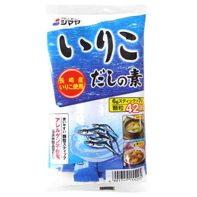 シマヤ　いりこだしの素顆粒　6g×7本入