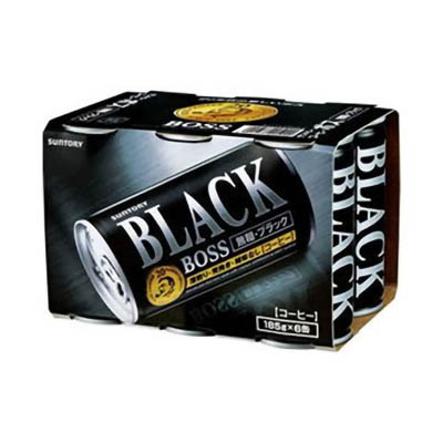 サントリーボス無糖ブラック185g6缶