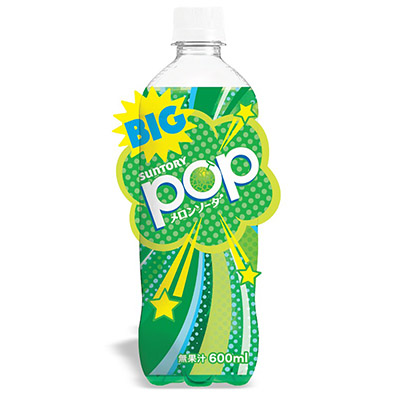 サントリー　ポップメロンソーダ　６００ｍｌ
