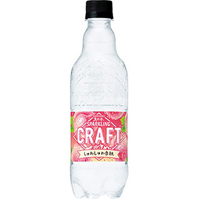 サントリー　天然水スパークリングクラフト　しゅわしゅわ白桃　５００ｍｌ