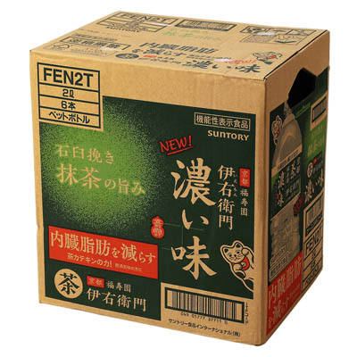 【ケース販売】サントリー 伊右衛門濃い味 2L×6本