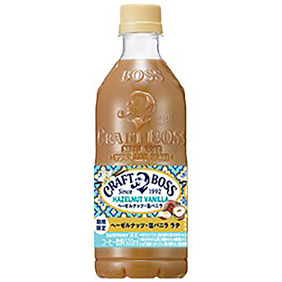 サントリー クラフトボス ヘーゼルナッツ・塩バニラ ラテ 500ml