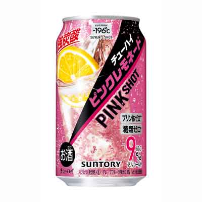 サントリー　－196℃　チューハイピンクレモネード　ピンクショット　350ｍｌ