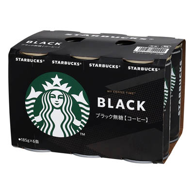 サントリー スターバックス ブラック 185g×6缶パック