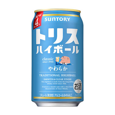 サントリー　トリスハイボール　やわらか　350ｍｌ