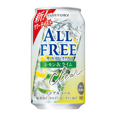 サントリー オールフリークリア レモン&ライム 350ml