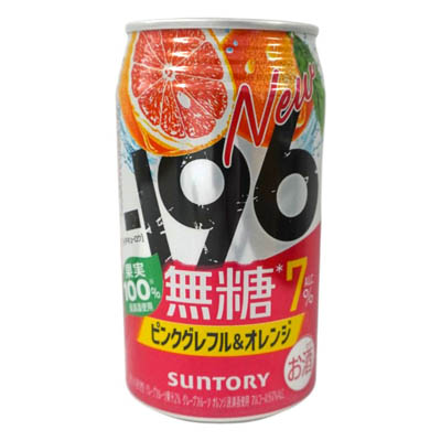 サントリー　－196無糖　ピンクグレフル＆オレンジ　350ｍｌ