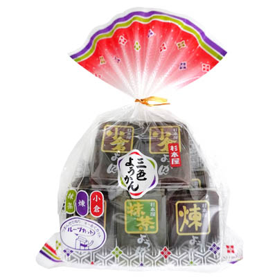 杉本屋製菓 三色ようかん 40g×8個入