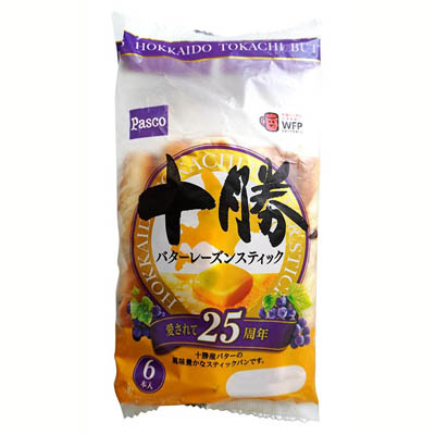 パスコ　十勝バターレーズンスティック　6本入