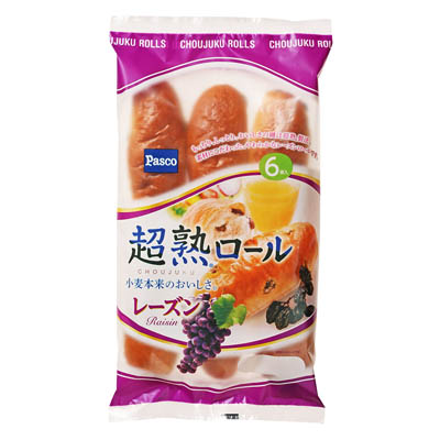 パスコ　超熟ロールレーズン６個入