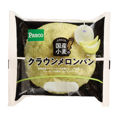 パスコ　国産小麦のクラウンメロンパン　１個