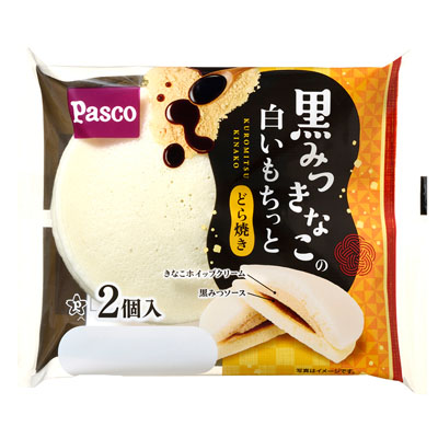 パスコ　黒みつきなこの白いもちっとどら焼き