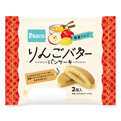 パスコ　りんごバターパンケーキ２個入