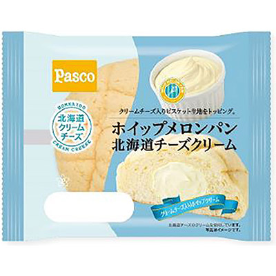 パスコ　ホイップメロンパン北海道チーズクリーム