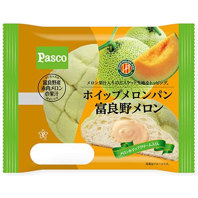 パスコ　ホイップメロンパン富良野メロン