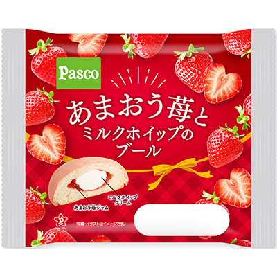パスコ　あまおう苺とミルクホイップのブール