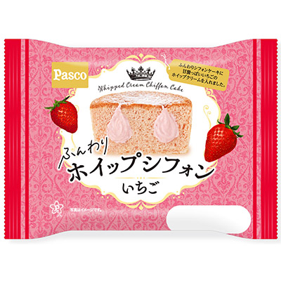パスコ ふんわりホイップシフォンいちご