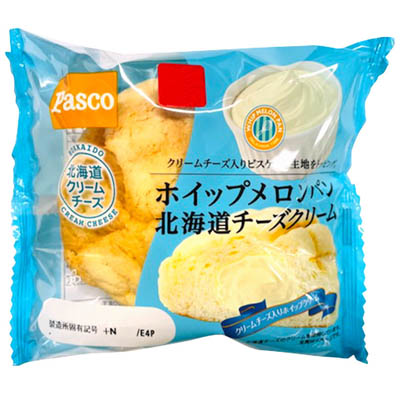 パスコ　ホイップメロンパン 北海道チーズクリーム