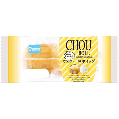パスコ　おいしいシューロール　カスタード＆ホイップ　1個