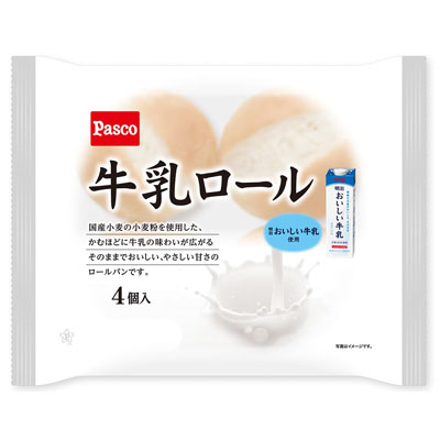 パスコ　牛乳ロール　４個入