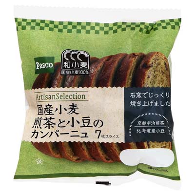 パスコ　国産小麦　前茶と小豆のカンパーニュ　７枚スライス