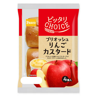 パスコ　ブリオッシュりんごカスタード　4個入