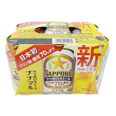 サッポロ　生ビール　ナナマル３５０ｍｌ×６缶