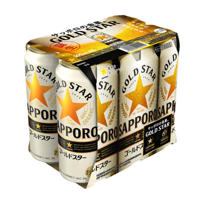 サッポロGOLDSTAR500ml6缶