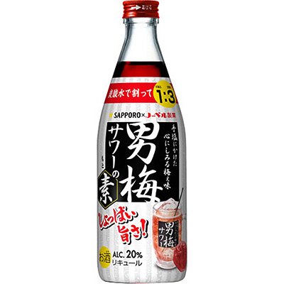 サッポロ 男梅サワーの素 20% 500ml