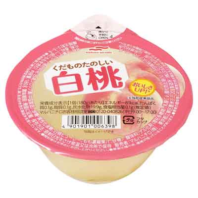 マルハニチロ くだものたのしい 白桃 180g