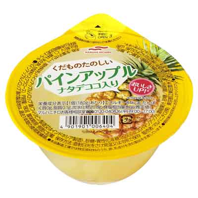 マルハニチロ くだものたのしい パインアップル ナタデココ入り 180g