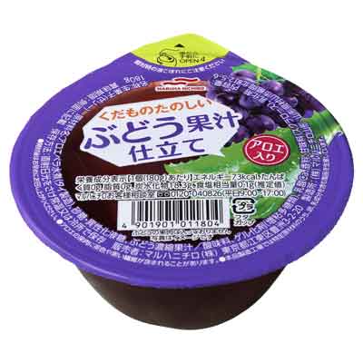 マルハニチロ くだものたのしい ぶどう果汁仕立て アロエ入り 180g