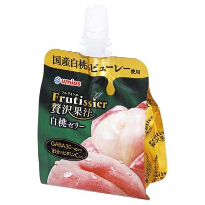 Umios　フルティシエ贅沢果汁ゼリー　白桃　150ｇ