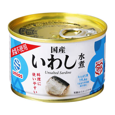 Umios　国産いわし水煮　食塩不使用　150ｇ