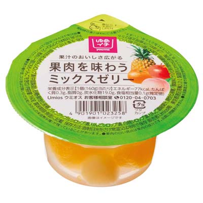 ゆめイチ　果肉を味わう　ミックスゼリー　160ｇ