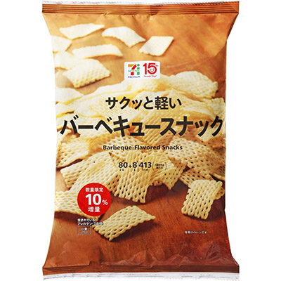 セブンプレミアム サクッと軽いバーベキュースナック 10%増量