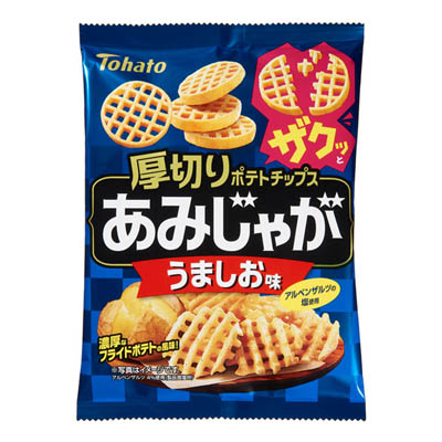 東ハト 厚切りポテトチップス あみじゃが うましお味 55g