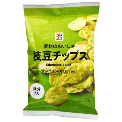 セブンプレミアム 素材のおいしさ枝豆チップス 48g