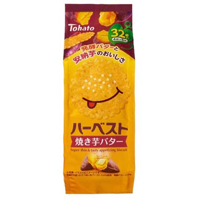 東ハト　ハーベスト焼き芋バター　32枚入