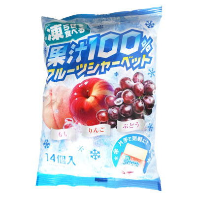 アッシュ 果汁100%フルーツシャーベット 14個入