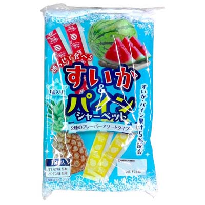 アッシュ　すいか＆パインシャーベット　10本入