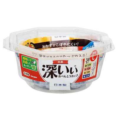 東洋アルミ　抗菌深いぃおべんとうカップ　深型Ｌ　３８枚入
